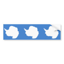 Antarctica flag bumper sticker