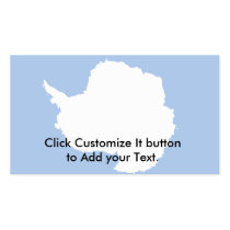 Antarctica flag business card templates