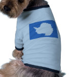 Antarctica flag dog t shirt