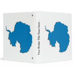Antarctica Flag Map full size 3 Ring Binders
