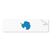 Antarctica Flag Map full size Bumper Sticker