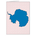 Antarctica Flag Map full size Greeting Card