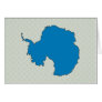 Antarctica Flag Map full size Greeting Cards