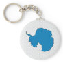 Antarctica Flag Map full size Keychains