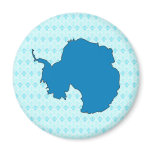 Antarctica Flag Map full size Refrigerator Magnets