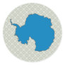 Antarctica Flag Map full size Sticker