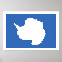 Antarctica Flag Poster