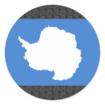 Antarctica Flag Round Stickers