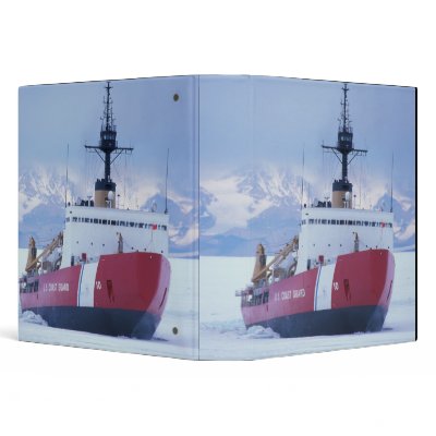 Antarctica, Ross Island, McMurdo Station, USCG 3 Ring Binder by danitadelimont
