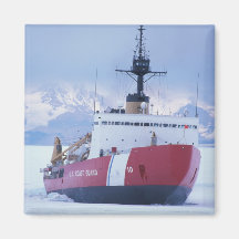 Antarctica, Ross Island, McMurdo Station, USCG Refrigerator Magnet