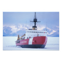 Antarctica, Ross Island, McMurdo Station, USCG