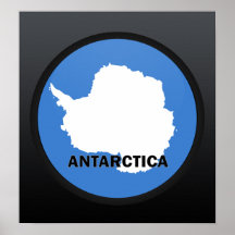 Antarctica Roundel quality Flag Poster