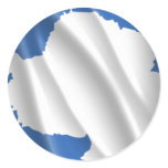 ANTARCTICA ROUND STICKERS