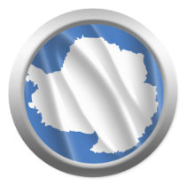 ANTARCTICA ROUND STICKER
