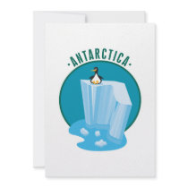 antartica penguin design invitations