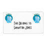 antartica penguin design shipping label