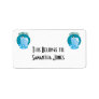 antartica penguin design personalized address labels