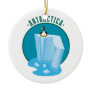 antartica penguin design christmas tree ornament