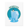 antartica penguin design post card
