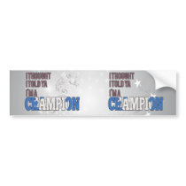 Antartican and a Champion Bumper Sticker