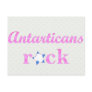 Antarticans Rock - Cute Pink Post Card