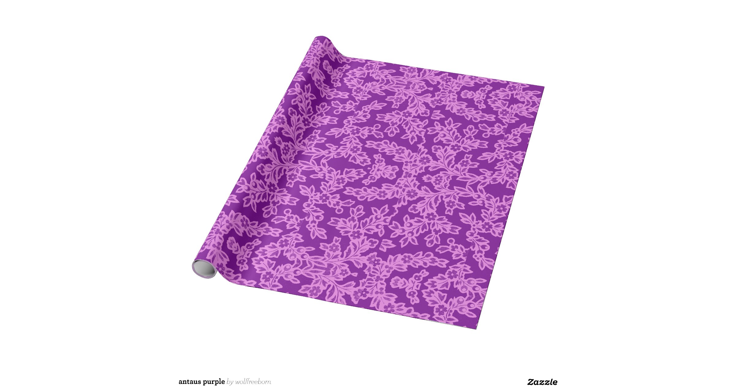 antaus purple wrapping paper Zazzle