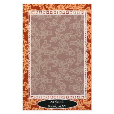antaustat orange personalized stationery by wolffreeborn