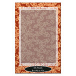antaustat orange personalized stationery