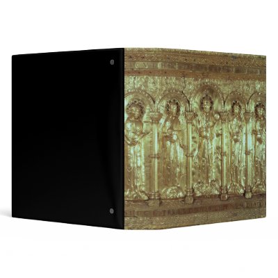 Antependium depicting Christ with the donors Vinyl Binder by bridgemanart