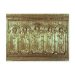 Antependium depicting Christ with the donors Post Card