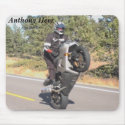 Anthony Heer Wheelies mousepads by eaheer Anthony Heer Wheelies mousepads