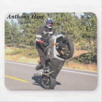 Anthony Heer Wheelies mousepads by eaheer Anthony Heer Wheelies mousepads