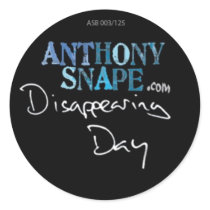 Anthony Snape DISAPPEARING DAY sticker