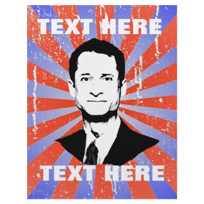 Anthony Weiner Full Color Flyer by Politicaltshirts