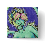 Anthro dragon girl button