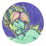 Anthro dragon girl stickers
