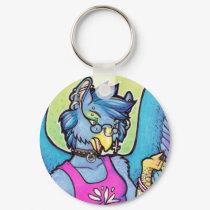 Anthro gryphon girl keychain by thedancingemu Anthro gryphon girl keychain