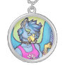 Anthro gryphon girl necklace