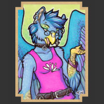 Anthro gryphon girl shirt