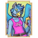 Anthro gryphon girl shirt
