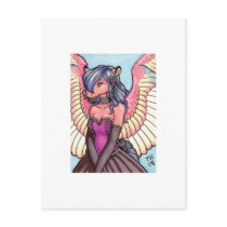 Anthro pegasus girl ATC ACEO Postcards