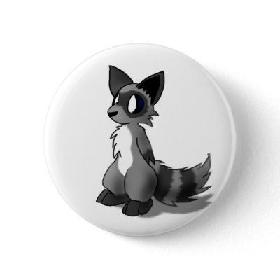 Anthro Raccoon Button by irdoggy