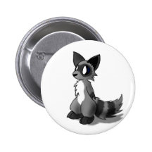 Anthro Raccoon Button