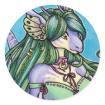 Anthro seamonster girl stickers
