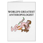 anthropology joke greeting card