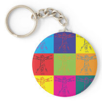 Anthropology Pop Art Key Chain