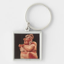 Anthropomorphic censer, from Guatemala Keychain