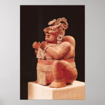 Anthropomorphic censer, from Guatemala Print