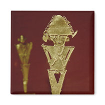 Anthropomorphic figure of a warrior refrigerator magnet