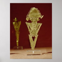 Anthropomorphic figure of a warrior print